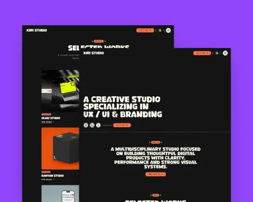 Kiri Studio template preview